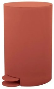 Pattumiera bagno 3 Lt terracotta con apertura a pedale Orbix