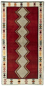 Gabbeh Tappeto persiano 100x200 Rosso (Iran) Annodato A Mano