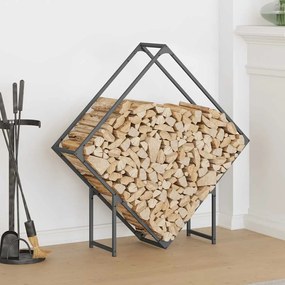 Rastrelliera Per Legna Da Ardere Antracite 100x25x100 Cm /