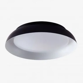 Plafoniera A Soffitto Led Per Esterni In Acciaio Azanuy Nero - Sklum