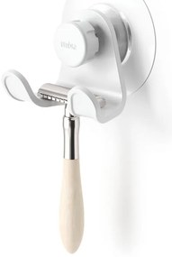 Gancio bianco autoportante in plastica riciclata Flex Adhesive - Umbra