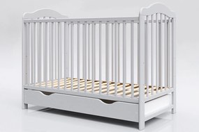 Lettino per bambini Alek con sbarre rimovibili - grigio - lettino senza spazio di archiviazione 120x60 cm