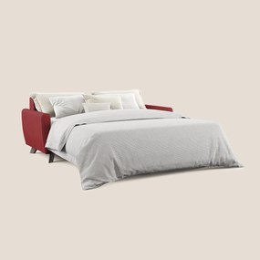 Callisto Divano letto matrimoniale in tessuto morbido impermeabile T02 rosso