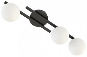 Lampada da soffitto in acciaio KAIRO 3 da interno 3xE14 Colore del corpo Nero e Bianco