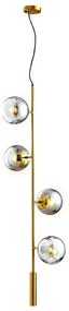 Lampadario a sospensione con filo 4xE27/10W/230V oro