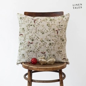 Federa con motivo natalizio 40x60 cm Mistletoe - Linen Tales
