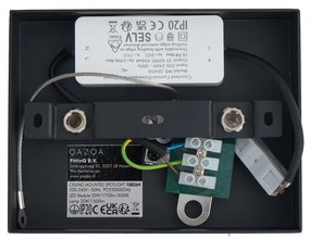 Faretto moderno da superficie nero con LED dimmerabile incluso - Apollo