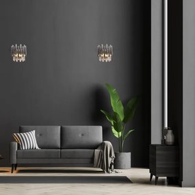 Applique di cristallo MADISON 2xE14/40W/230V cromo