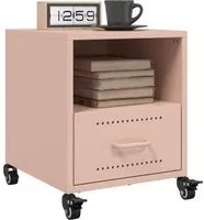 Comodini 2 pz Rosa 36x39x43,5 cm in Acciaio 846707