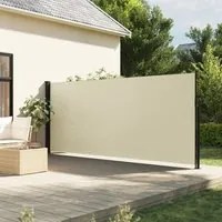 Tenda da Sole Laterale Retrattile Crema 180x500 cm 4004445