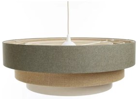 Lampadario a sospensione con filo BOHO TRINITI 1xE27/60W/230V grigio/beige/color crema