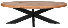 Tavolino in legno di mango in colore naturale 70x130 cm Zip - LABEL51