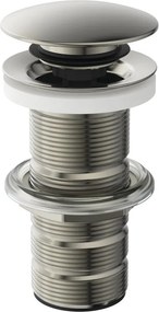 Piletta per lavabo click-clack IDEAL STANDARD attacco 1 1/4" foro Ø 62 mm in ottone grigio