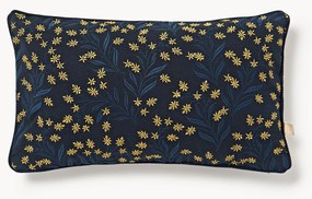 Cuscino reversibile fatto a mano con motivo floreale e righe Audrey