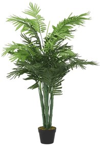 Palma Artificiale 28 Foglie 120 Cm Verde /