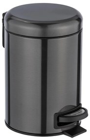 WENKO 24035100 - Cestino LEMAN 17x25 cm acciaio inossidabile/nero