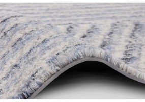 Tappeto in lana azzurro 160x240 cm Strokes - Agnella