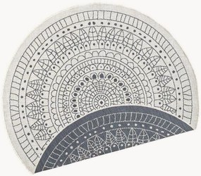 Tappeto rotondo reversibile da interno-esterno Porto