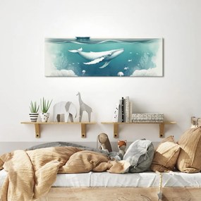 Quadro su tela – Balena tranquilla sotto il mare