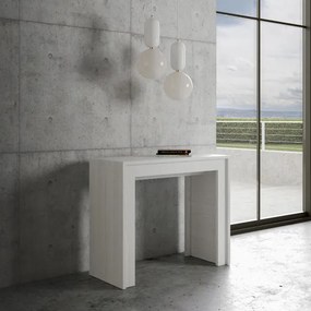 Consolle Allungabile 90x42/198 cm Mia Small Bianco da 10 posti