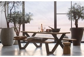 Tavolo da pranzo da giardino con panche , 206 x 145 cm Tablo - WOOOD