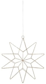 Decorazione luminosa con motivo natalizio in colore oro ø 31 cm Gleam - Markslöjd