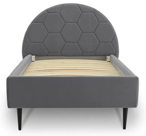 Letto grigio per bambini con contenitore 90x200 cm Mercury - Scandic