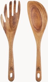 Set di 2 posate da insalata in legno di acacia Skov