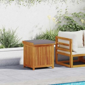 Scatola Cuscini Da Esterno 60x50x61 Cm Legno Massello Acacia /