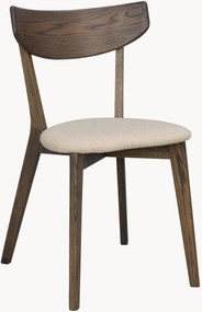 Set di 2 sedie in legno di quercia con seduta imbottita Ami