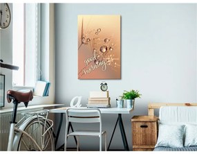 Quadro Good Morning (1 Part) Vertical  Colore Arancione, Dimensioni e Misure 40x60