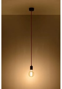 Lampadario a sospensione con filo EDISON 1xE27/60W/230V nero