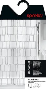 Tenda per doccia 180x200 cm Construct – Spirella