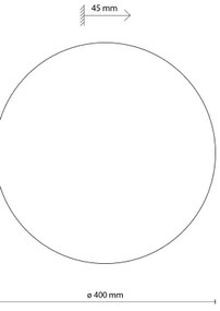 Applique LUNA 4xG9/8W/230V diametro 40 cm grigio