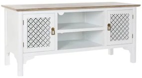 Mobile TV DKD Home Decor 8424001812066 Bianco Multicolore Marrone Chiaro Abete 120 x 45 x 58 cm