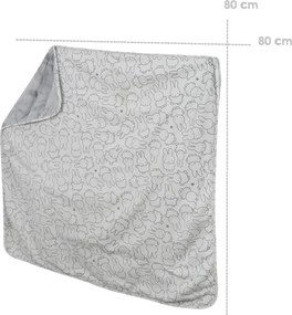 Coperta per neonato in cotone grigio 80x80 cm Miffy - Roba