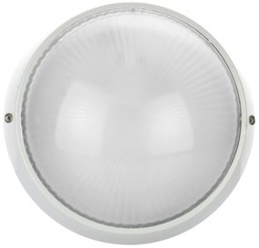 Plafoniera E27 IP54 Bianca Ø258mm Colore Bianco