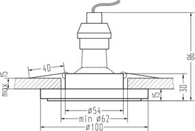 Lampada da incasso EYE 1xGU10/35W/230V