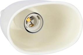 Lampadario bianco con paralume in ceramica Sewilla – Candellux Lighting