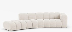 Divano modulare Lupine 5 posti in tessuto strutturato – L335 cm