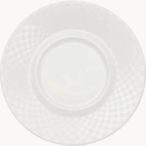 Set di 6 piattini in Fine Bone China Cross White