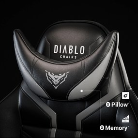 Sedia da gaming Diablo X-Ray 2.0 Normal Size: Nero/Grigio