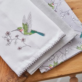 Asciugamani in cotone in set da 3 45x65 cm Hummingbirds - Cooksmart ®