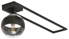 Plafoniera Moderna Andromeda Acciaio Nero 1 Luce E14 Ip20
