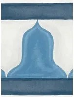 Cole & Son Carta da parati Zellige Border - China Blue/ White