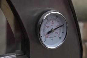 Forno A Legna Per Pizze Compatto 60x40 Cm In Acciaio Clementino Clementi Antracite