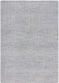 Tappeto in lana fatto a mano con motivo in rilievo Abstract Check
