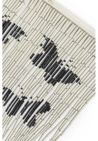 Tenda per porta in bambù nero e grigio 200x90 cm Cat and Butterfly - Maximex