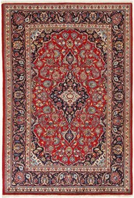 Kashan Tappeto 130x200 (Iran) Annodato A Mano