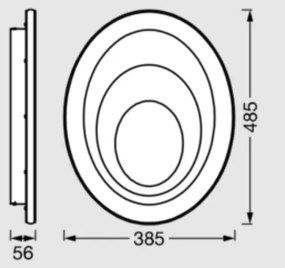 Osram - Plafoniera LED ORBIS SPIRAL LED/37W/230V bianca
